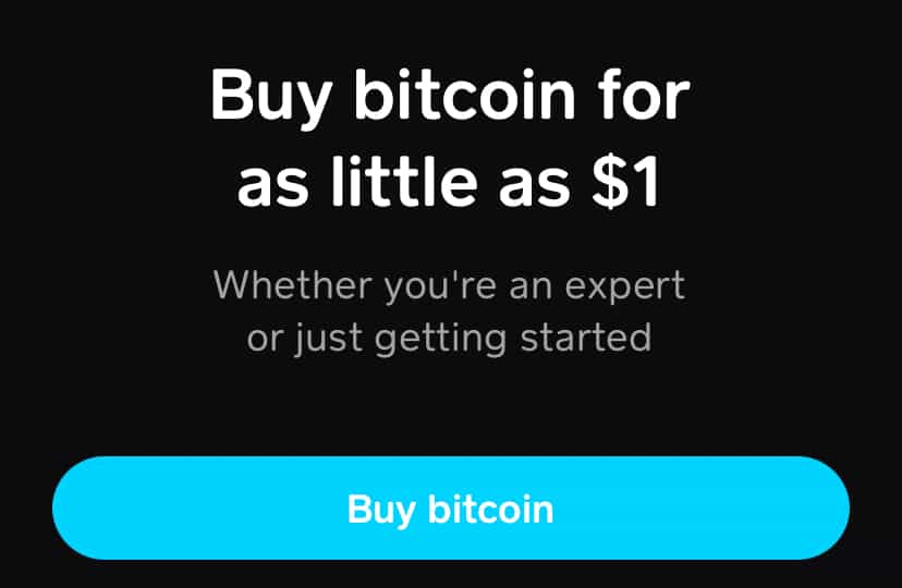 Step Three - Tap "Buy Bitcoin"