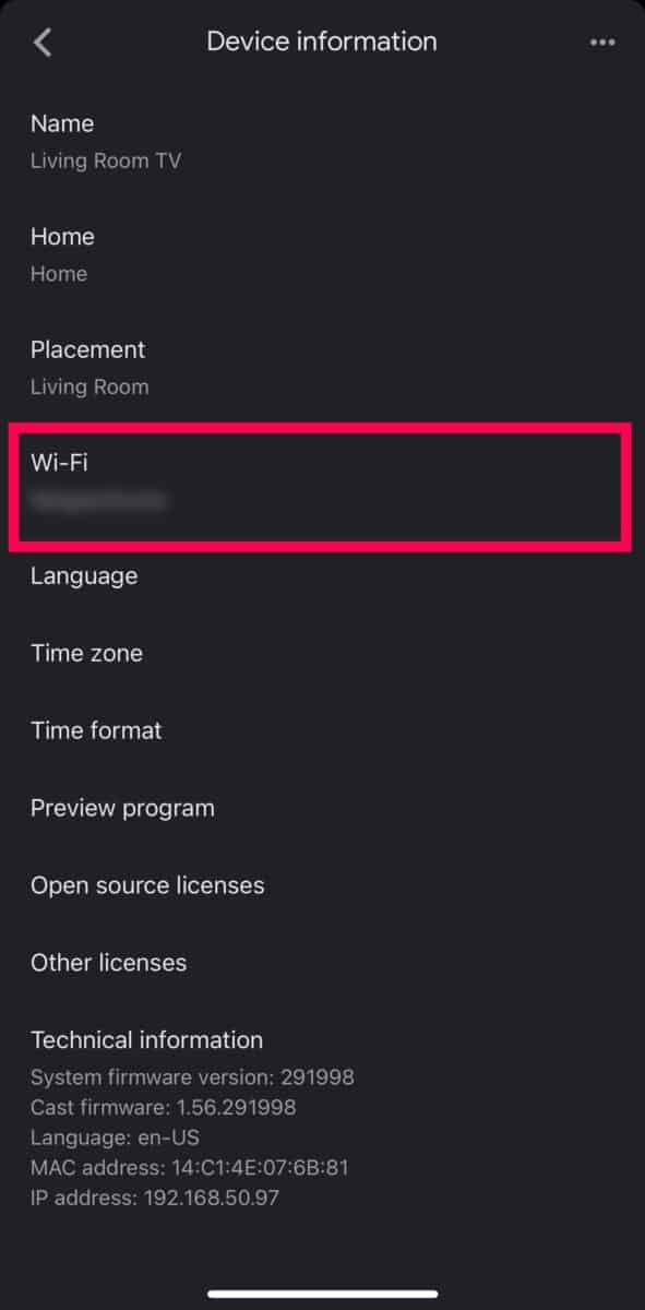 Step 4 - Tap the Existing Wi-Fi Network