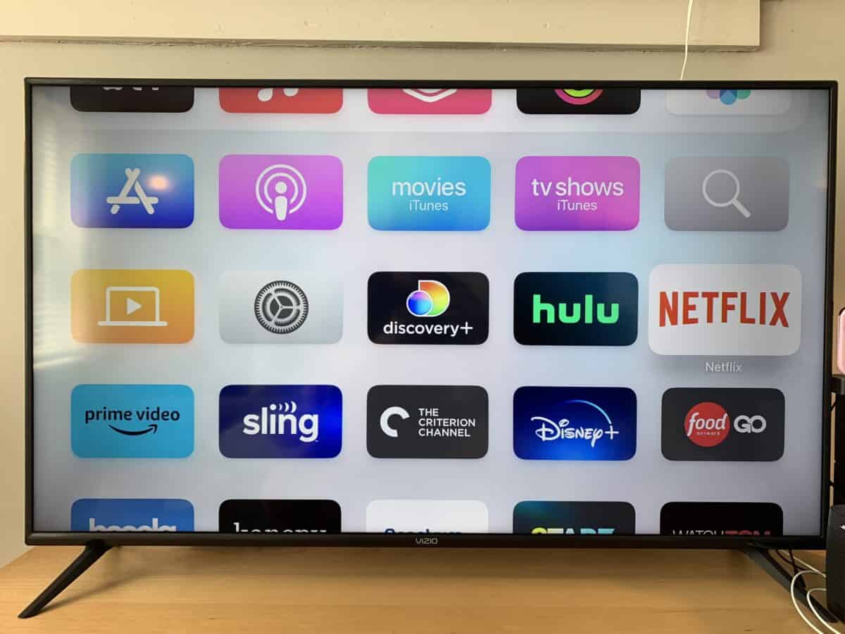 Apple TV home page.