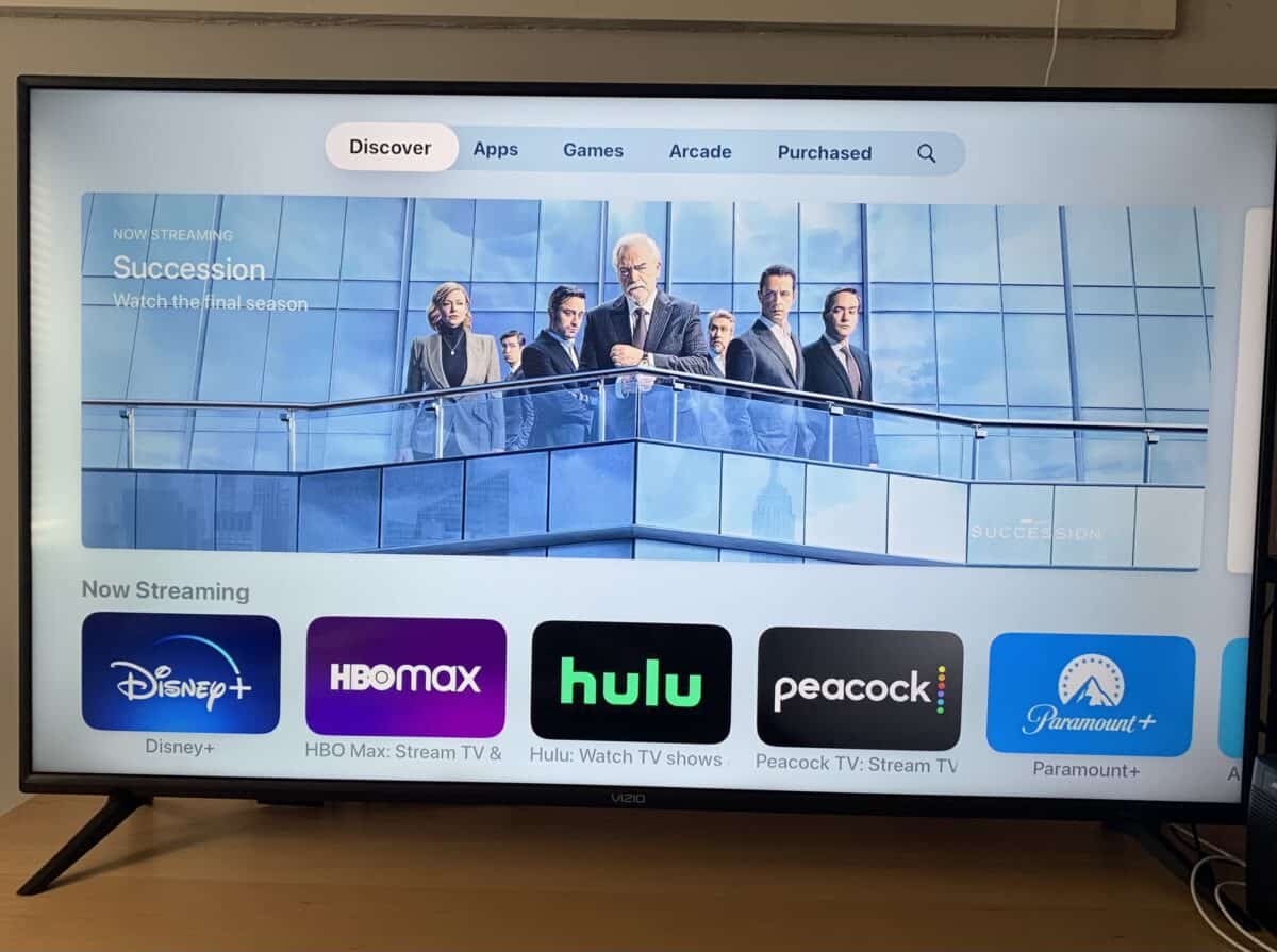 Apple TV App Store home page.