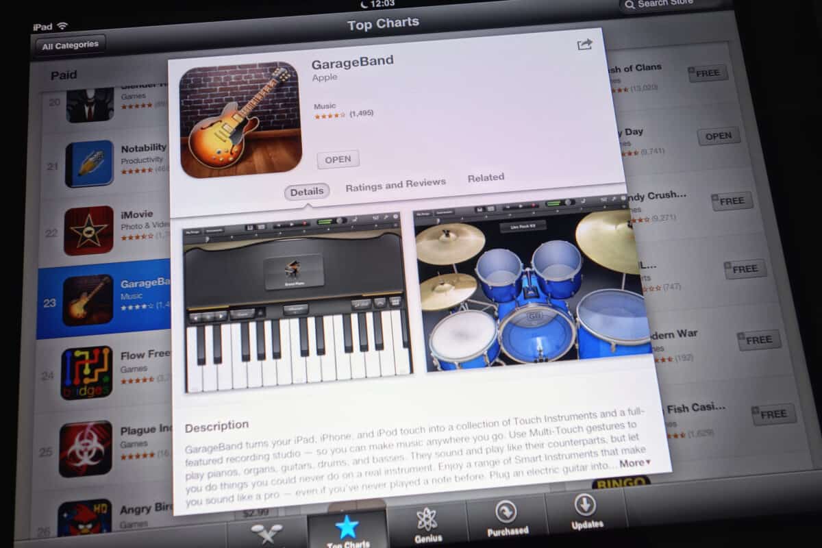 GarageBand Music-editing App