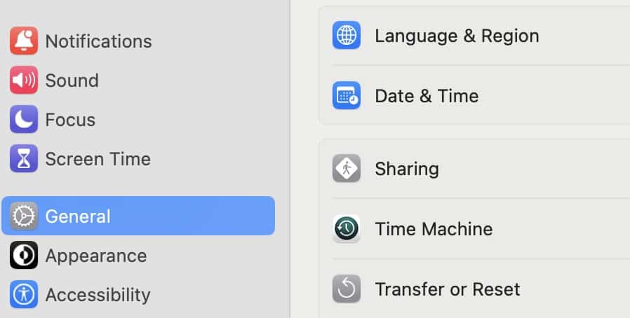 TimeMachine on Mac