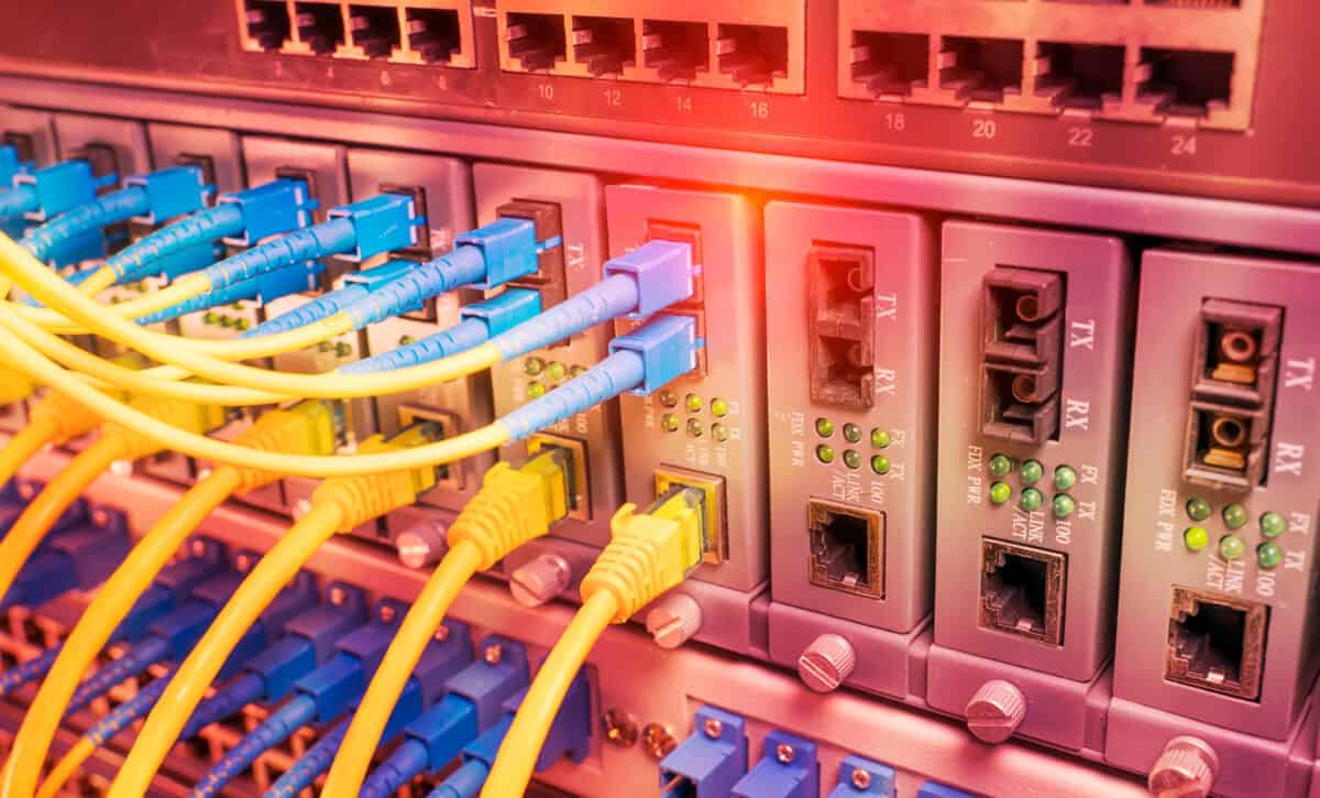 fiber optic cables internet ethernet wan network interent