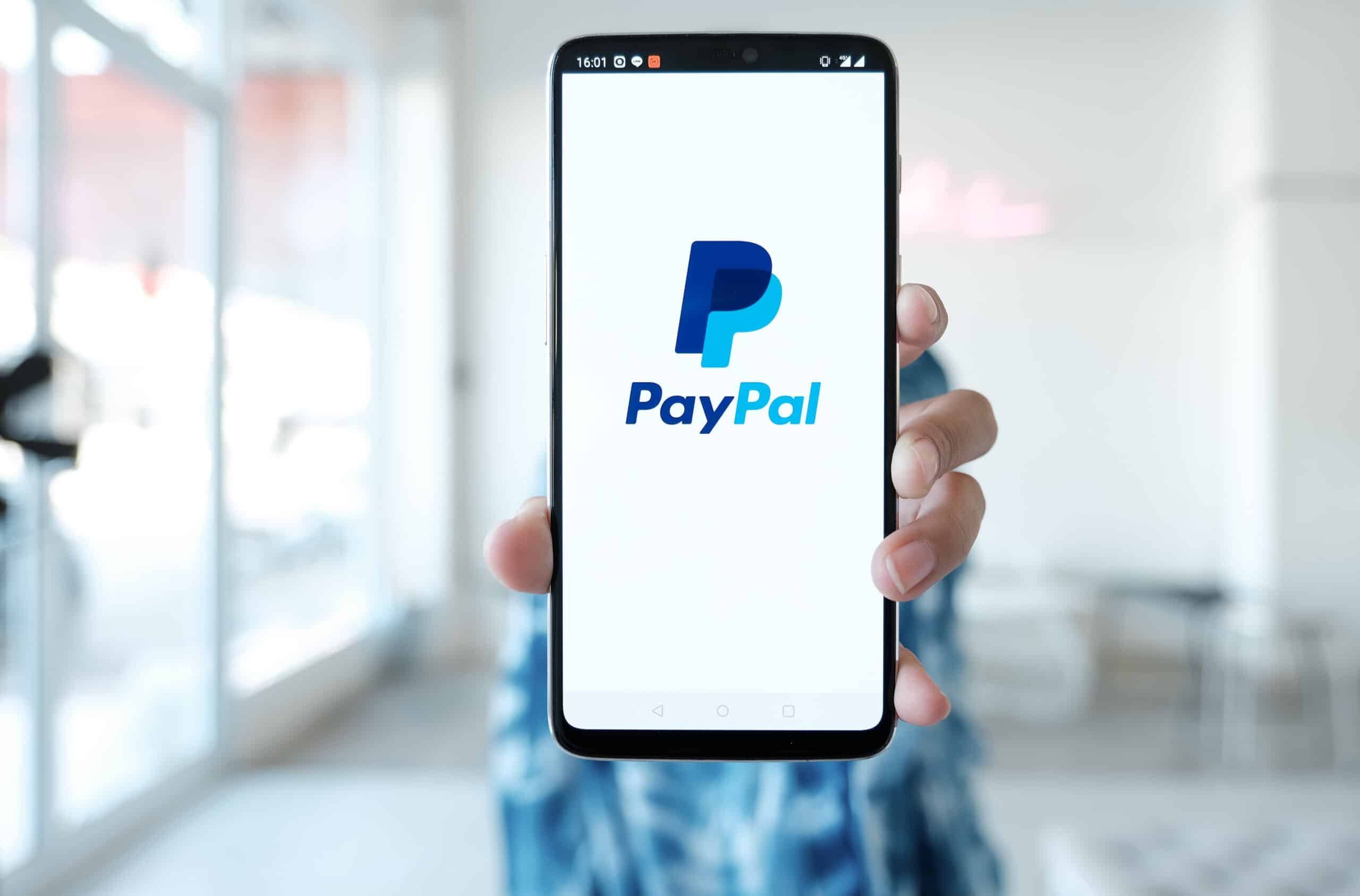 paypal app on mobile phone