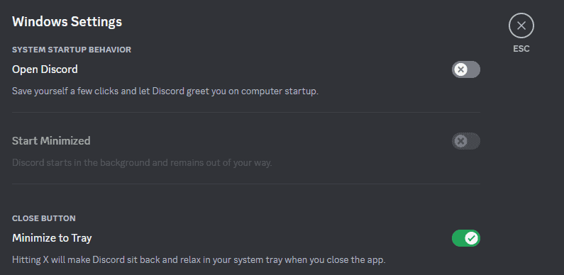 Stop discord on Startup
