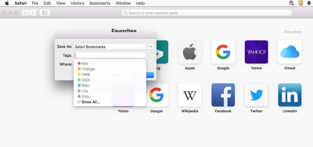 Download browser data Safari