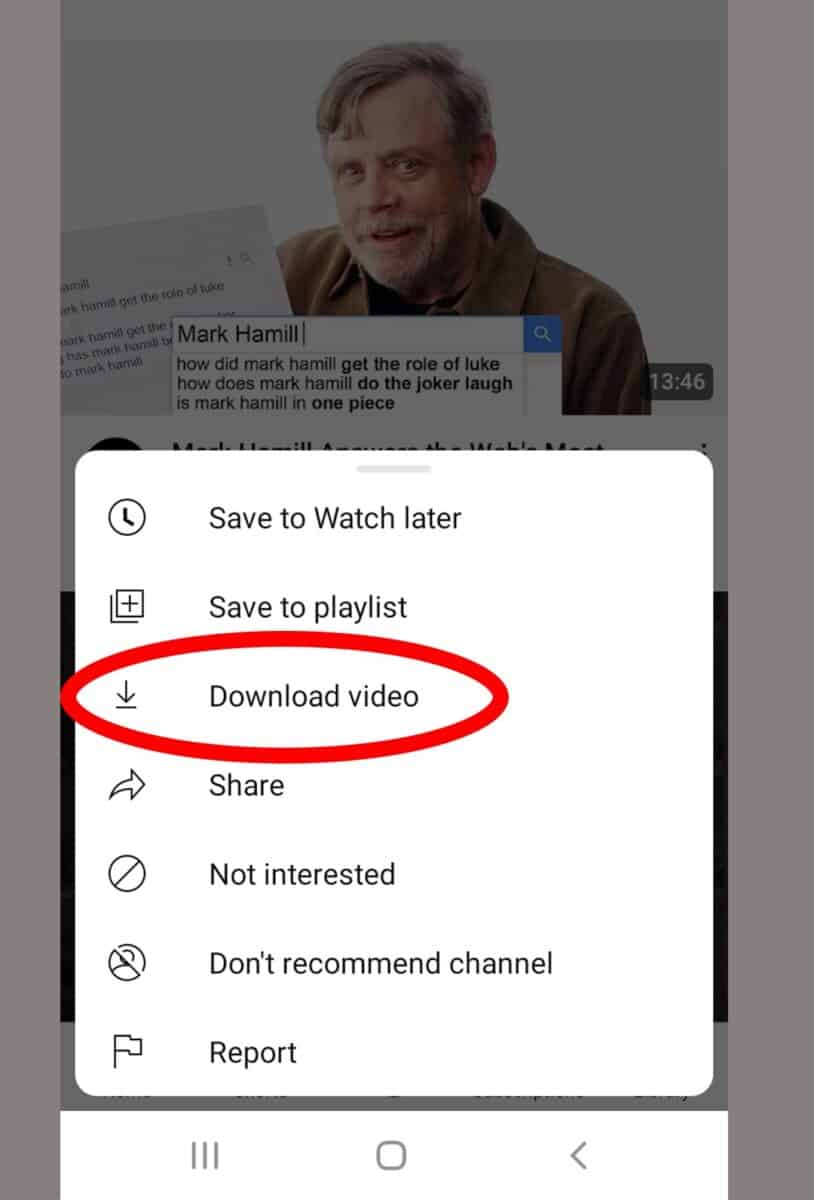 Download YouTube on Android