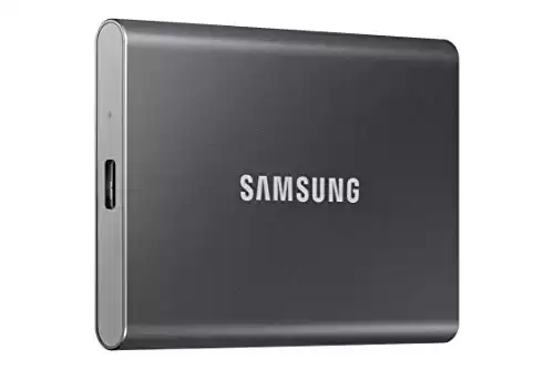 SAMSUNG SSD T7 Portable External Solid State Drive 1TB, Gray