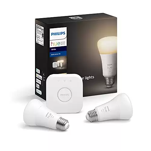 Philips Hue 2-Pack White Smart Bulb Starter Kit