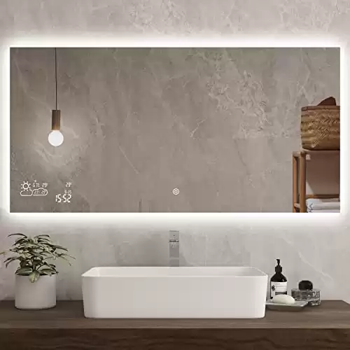 BYECOLD Wi-Fi Enabled Smart Bathroom Mirror