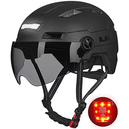 ILM Adult Bike Helmet with LED Lights