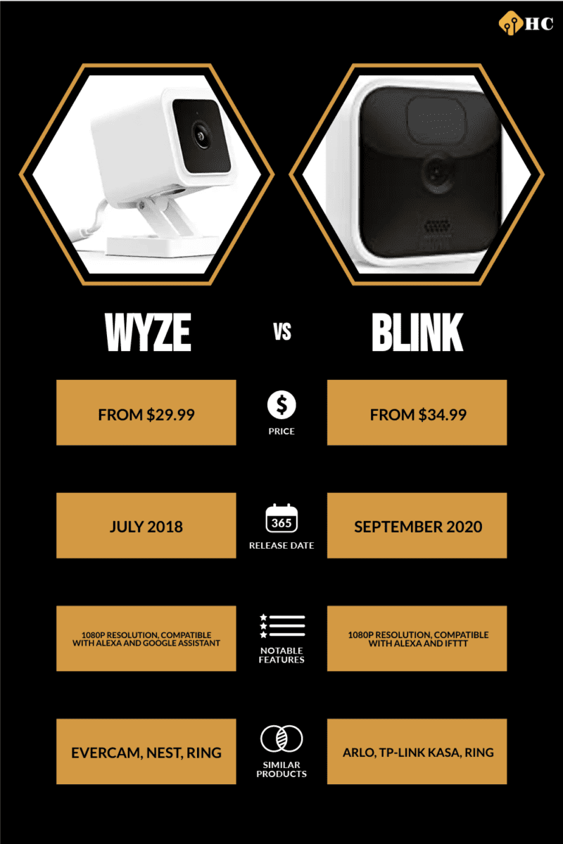 Infographic Wyze vs Blink