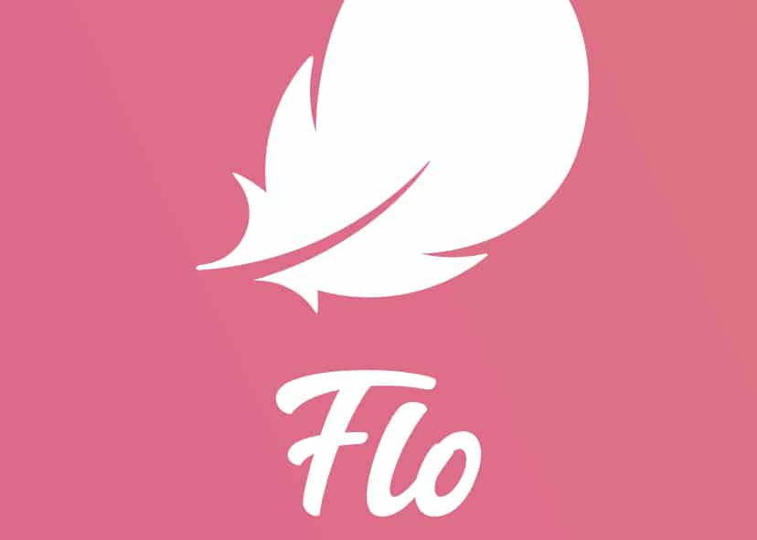 Flo app startup page.