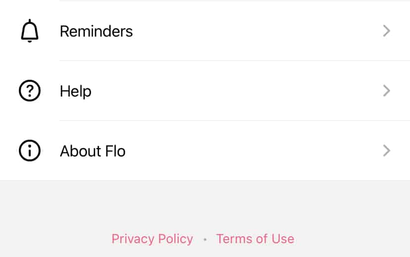 Help setting on Flo app.