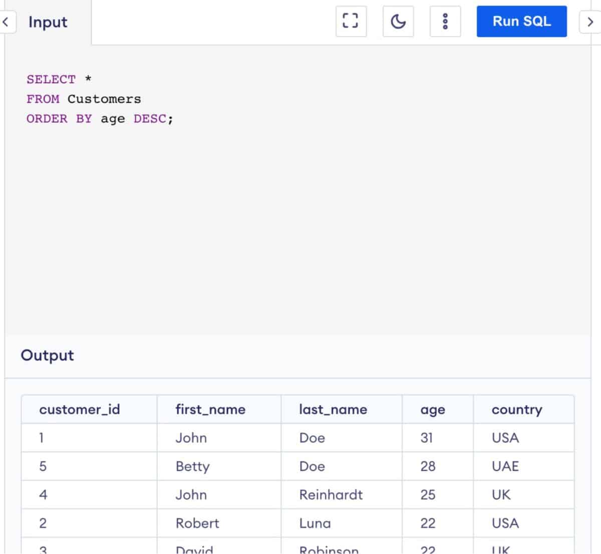 SQL Queries SELECT order by