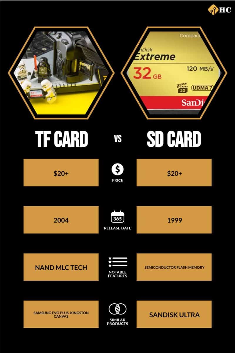 TF Card vs SD Card: 7 Key Differences and Full Comparison