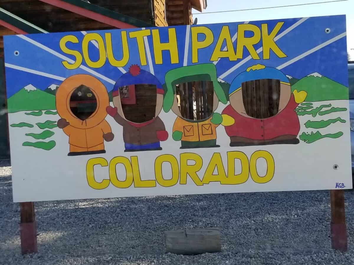 south park tv show sign in colorado