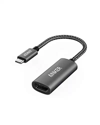 Anker USB C to HDMI Adapter (4K@60Hz), 310 USB-C Adapter (4K HDMI), Aluminum, Portable , for MacBook Pro, Air, iPad Pro, Pixelbook, XPS, Galaxy, and More