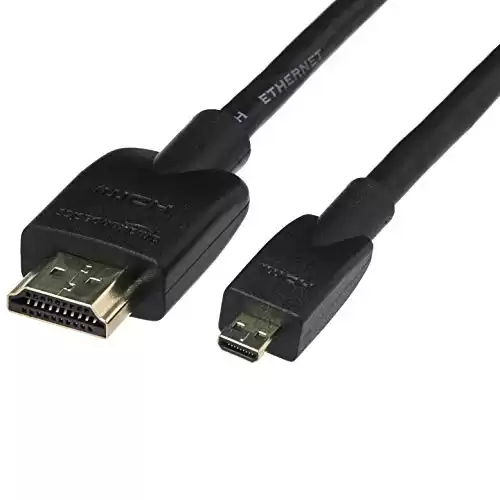 Amazon Basics Flexible and Durable Micro HDMI Cable