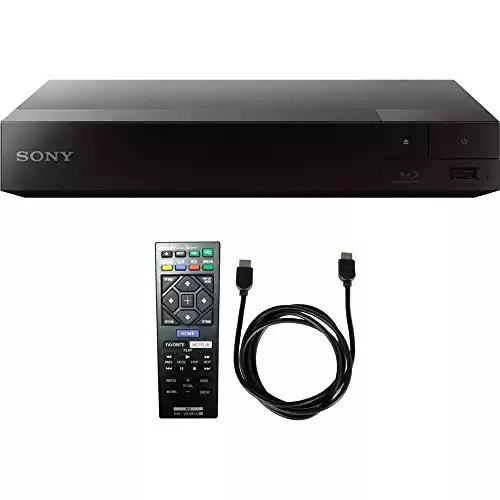 Sony BDP-S1700 Streaming Blu-Ray Disc Player with 6ft High Speed HDMI Cable