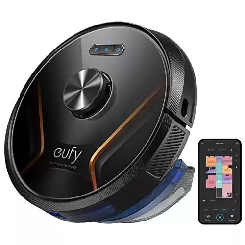 eufy by Anker, RoboVac X8 Hybrid, Robot Vacuum and Mop Cleaner with iPath Laser Navigation, Twin-Turbine Technology generates 2000Pa x2 Suction, AI. Map 2.0 Technology, Wi-Fi, Perfect for Pet Owner