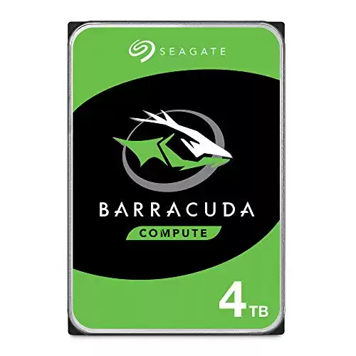 Seagate BarraCuda 4TB Internal Hard Drive HDD – 3.5 Inch Sata 6 Gb/s 5400 RPM 256MB Cache For Computer Desktop PC – Frustration Free Packaging ST4000DMZ04/DM004