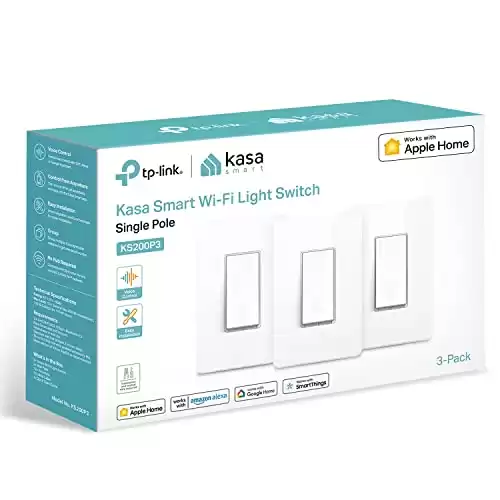 Kasa Apple HomeKit Smart Light Switch KS200P3