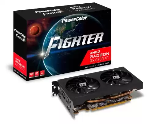 PowerColor Fighter AMD Radeon RX 6500 XT Gaming Graphics Card