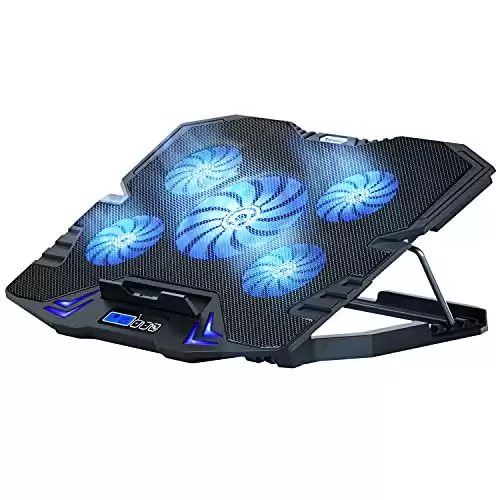 TopMate C5 12-15.6 inch Gaming Laptop Cooler Cooling Pad
