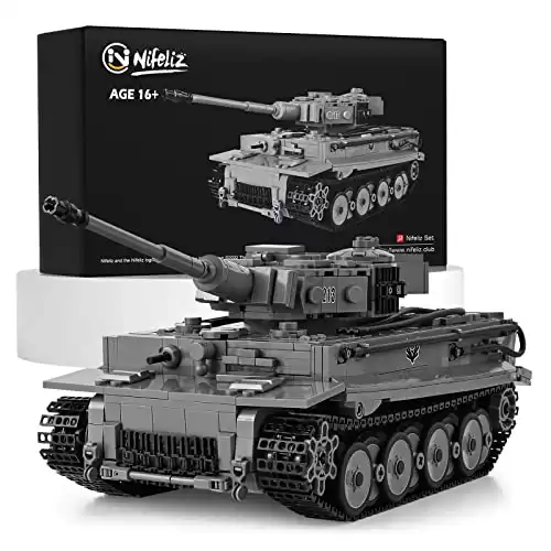 Nifeliz Tiger Heavy Tank, WW2 Armed Tank Building Set, Military Construction Model Toy for Teen Gift Giving (1776 Pieces)