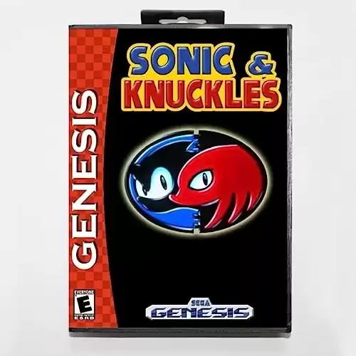 Sonic and Knuckles Game Cartridge 16 bit MD Game Card With Retail Box For Sega Mega Drive For Genesis-US BOX 2