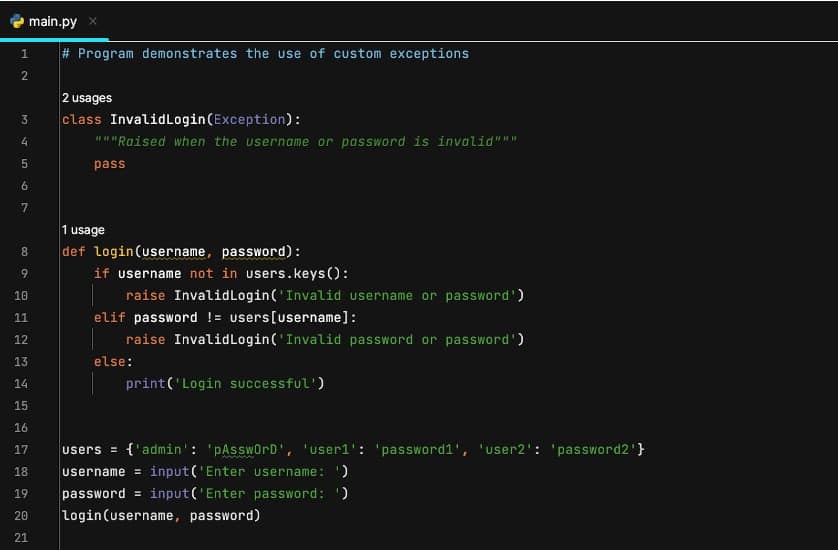 Exception Handling in Python. Python Exception Handling in 5