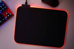 Computer mouse pad with RGB backlight