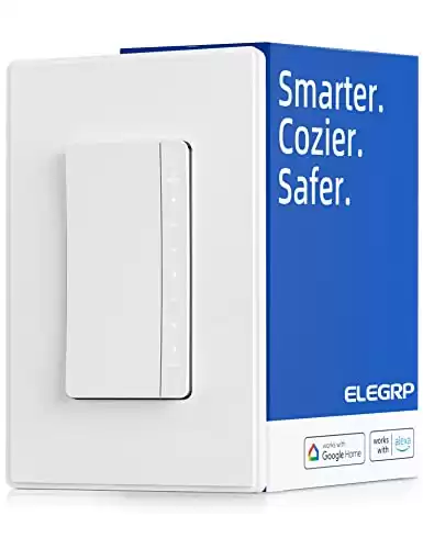 ELEGRP Single Pole Smart Dimmer Light Switch DPR10