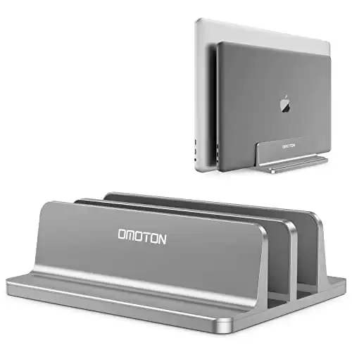 OMOTON Vertical Double Laptop Stand