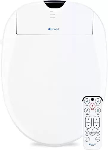 Brondell S1000-EW Swash 1000 Advanced Bidet Elongated Toilet Seat, White