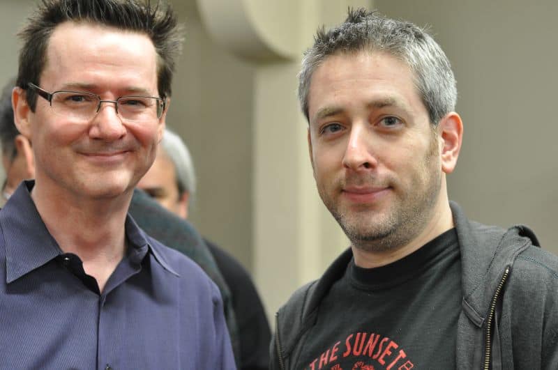 Jonathan Abrams (right), founder of Friendster