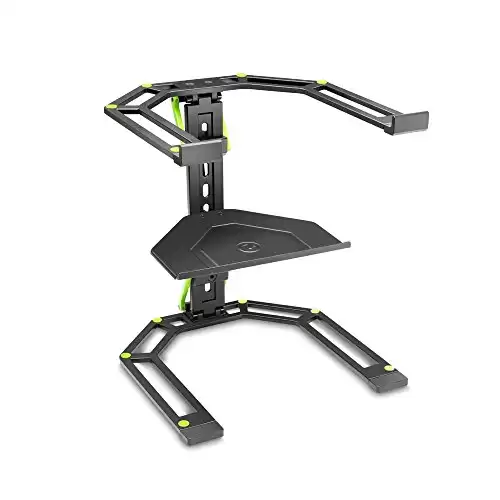 AxcessAbles DJ Laptop Stand with Travel Bag | Musician's Portable Laptop  Stand Foldable| Aluminum Folding Laptop Stand for MacBook, Computer DJ 