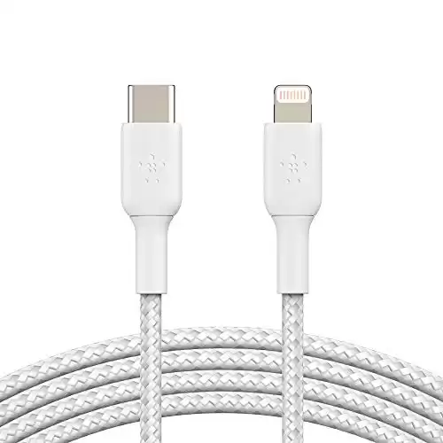 Belkin BoostCharge Nylon Braided USB C to Lightning Cable