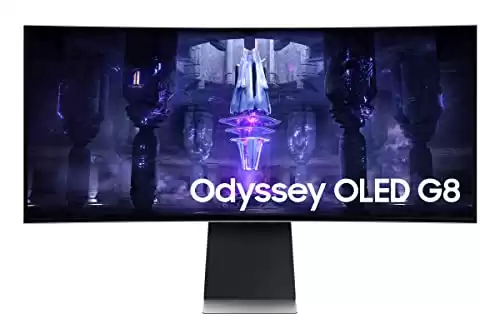 SAMSUNG 34-Inch Odyssey G85SB Series QD-OLED Ultra WQHD Curved Gaming Monitor (2023)