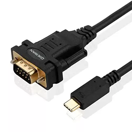OIKWAN USB C to RS232 DB9 Serial Port Adapter Cable