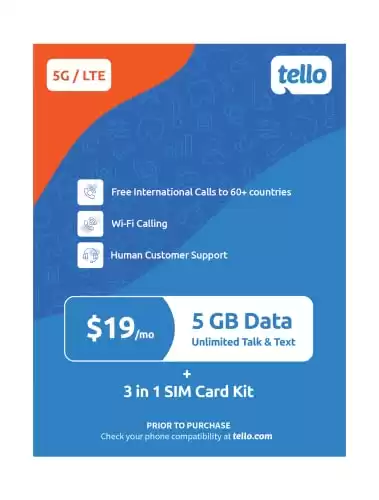 Tello Mobile Phone Plan