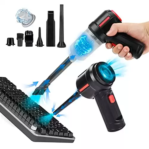 Meudeen Electric Rechargeable Air Duster for Computer Cleaning