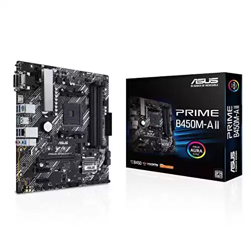 ASUS Prime B450M-A II AMD AM4 ATX Motherboard
