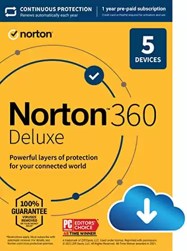 Norton 360 Deluxe 2023 Ready Antivirus Software