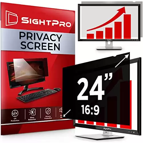 SightPro 24 Inch Computer Privacy Screen Filter