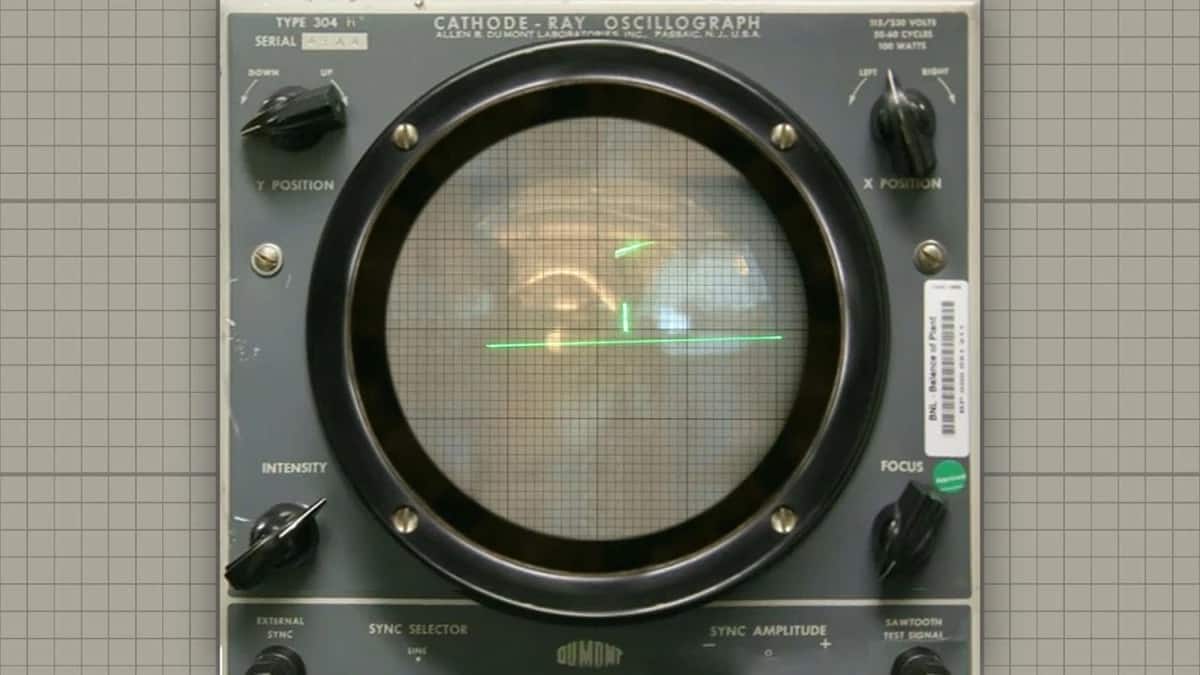 'Tennis for Two' on an oscilloscope.