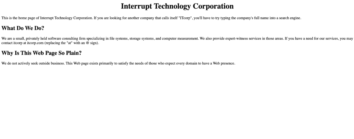 Oldest Websites