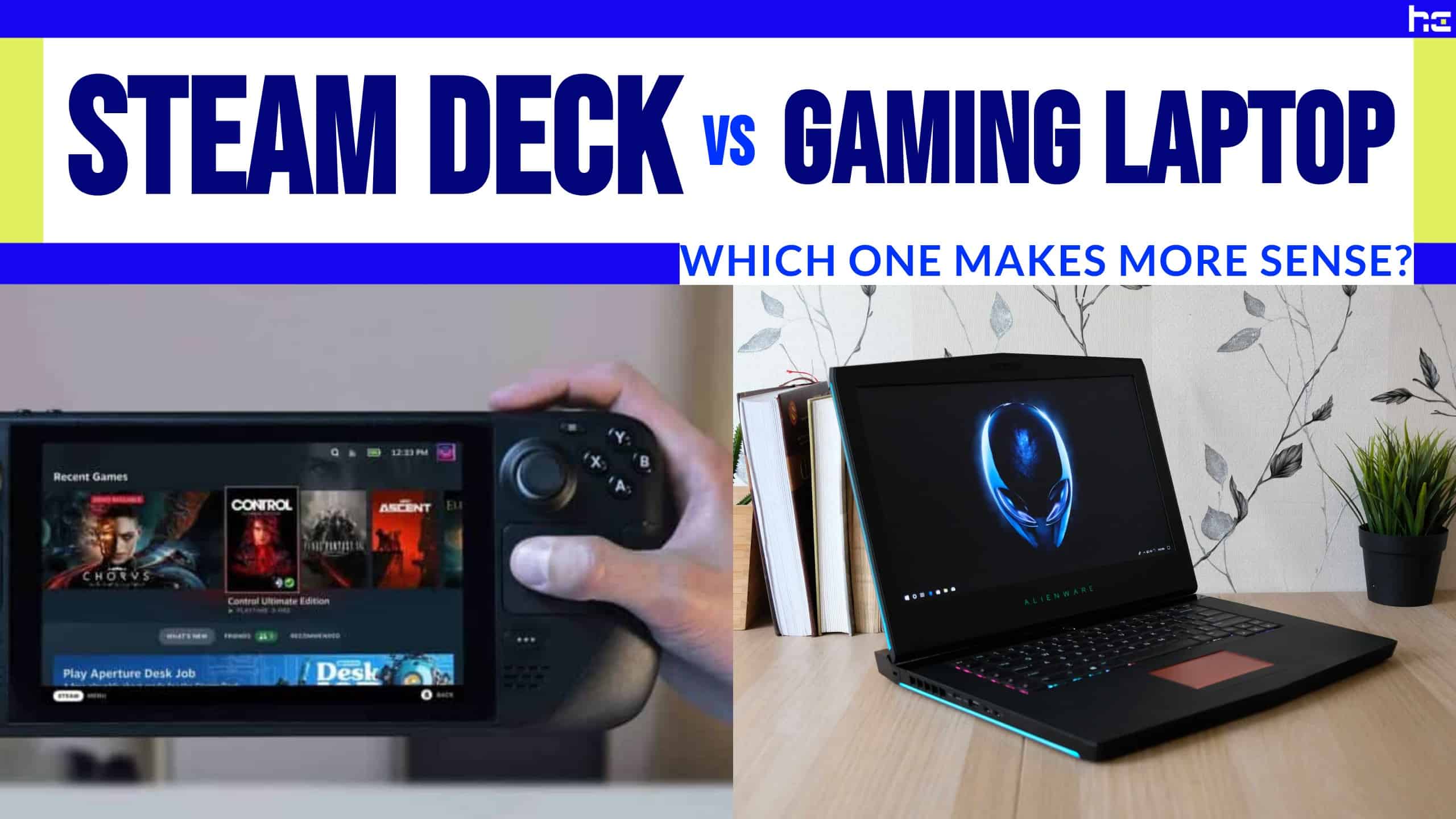 Steam Deck vs Gaming Laptop featured image