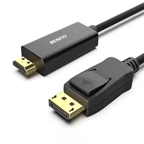 BENFEI 4K DisplayPort to HDMI 6 ft. Cable